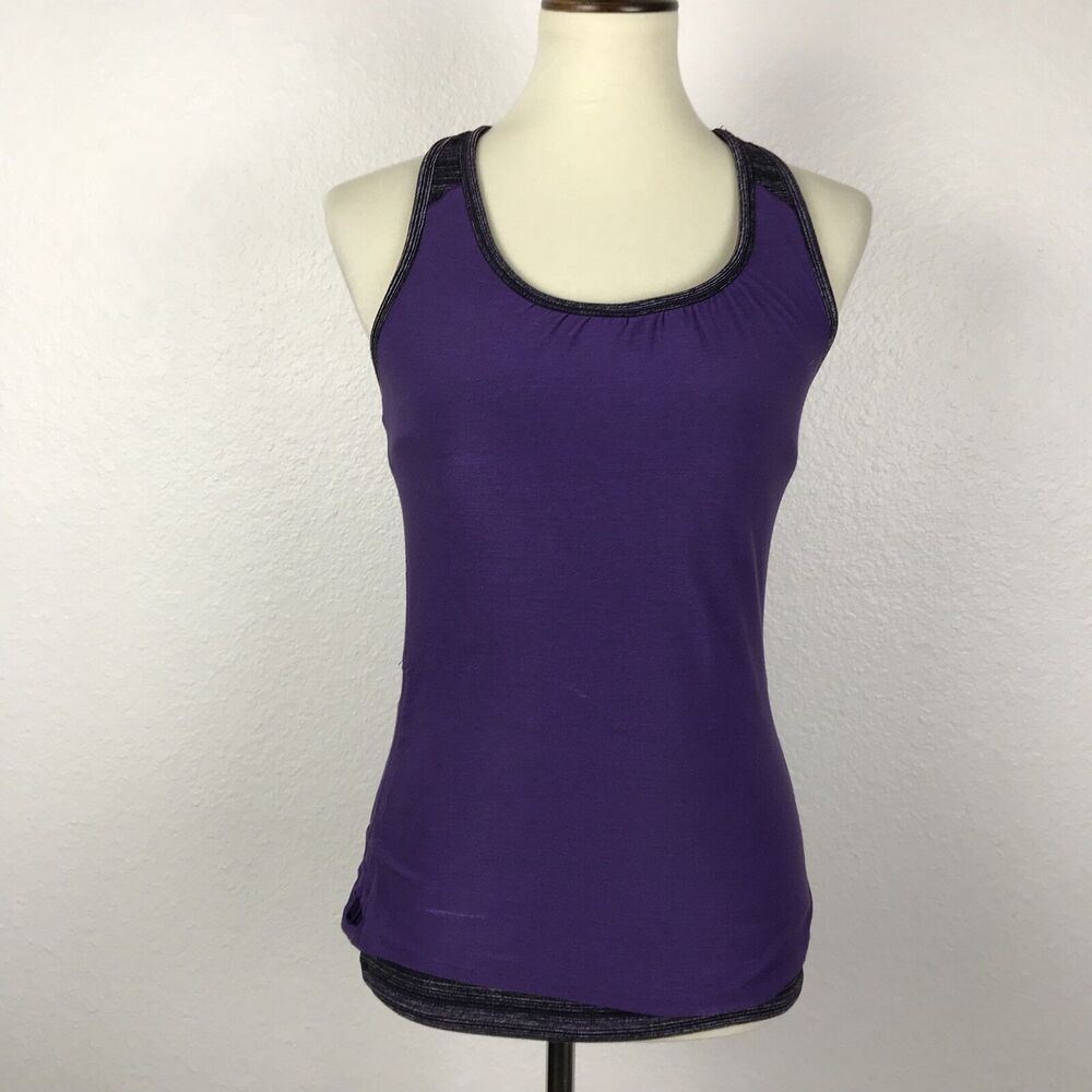 Athleta Royal Pigeon Athletic Activewear Workout Racerback Tank Top